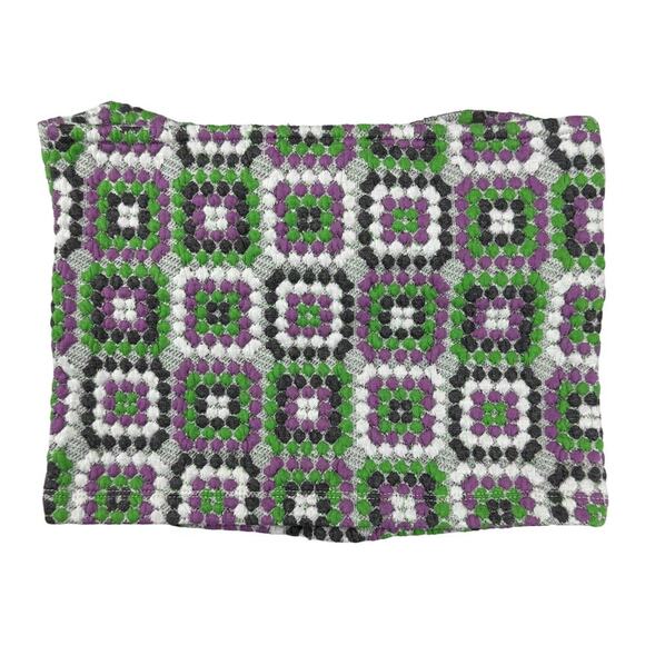 NWT NGOrder Pacsun Jacquard Multi Dot Crop Top Sz 2 - Picture 8 of 9